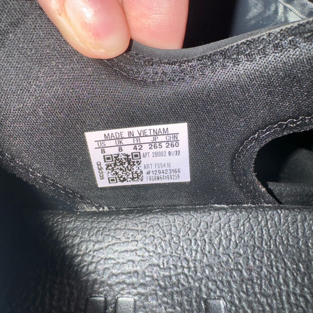 Black Adidas Sandals - Picture 2 of 3
